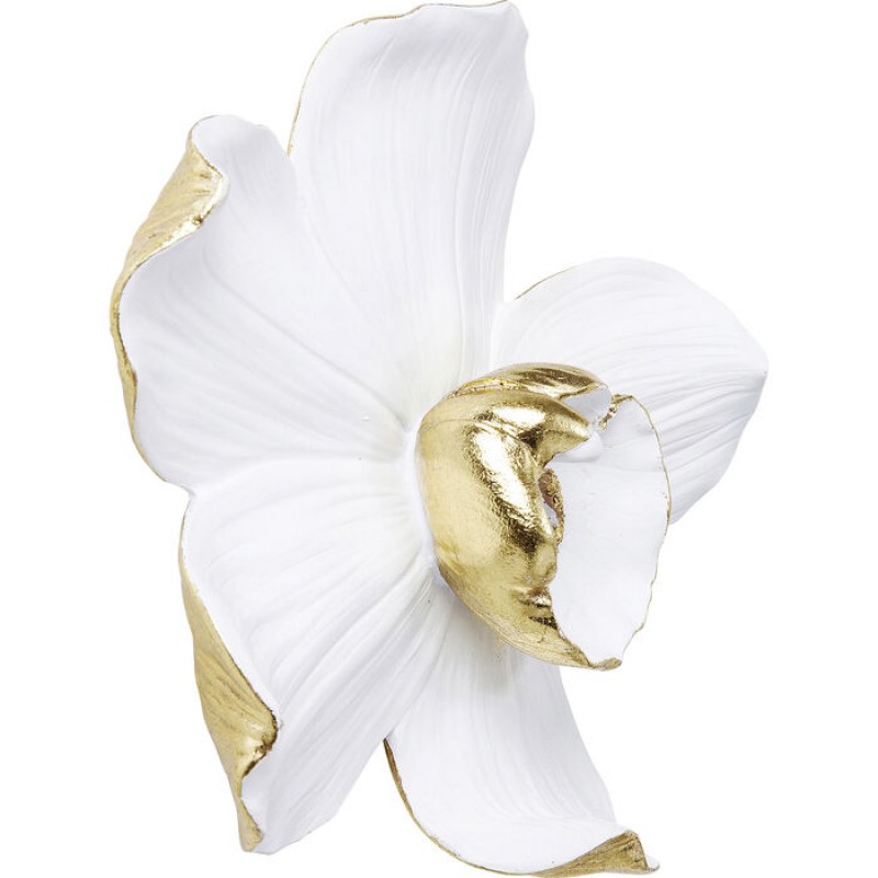 Wall Decoration Orchid White 24x25cm