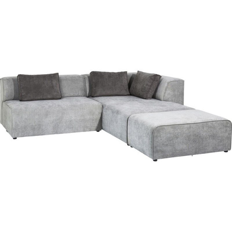 Corner Sofa Infinity Ottomane Grey Right