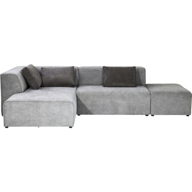 Corner Sofa Infinity Ottomane Grey Left