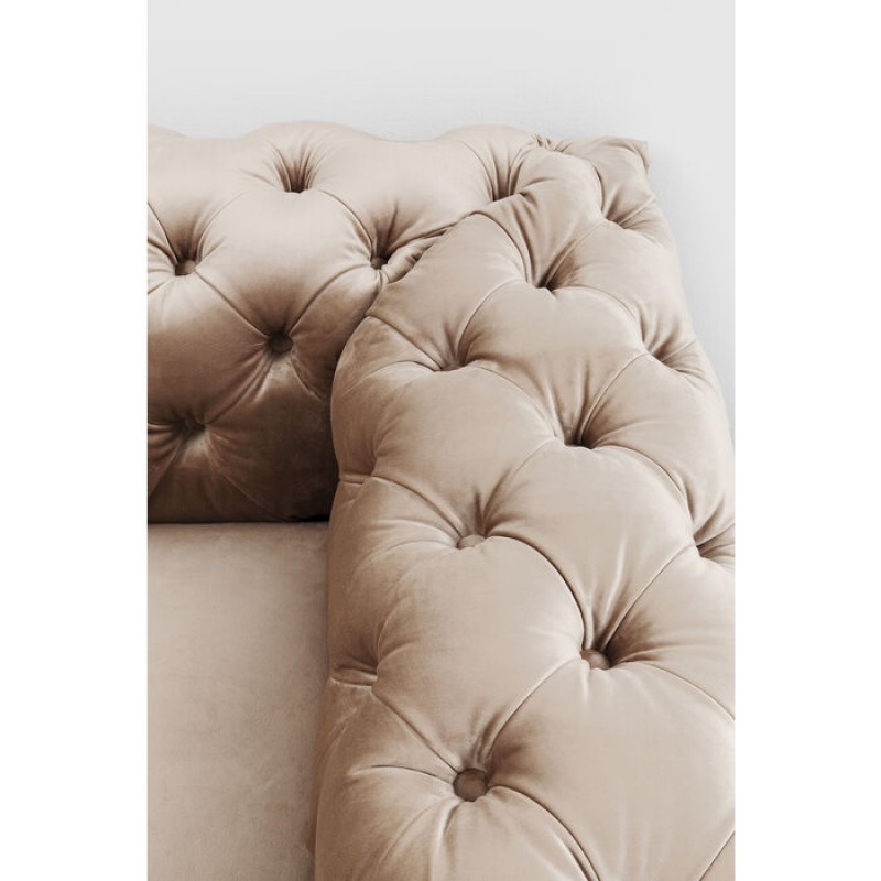 Sofa Desire 3-Seater Velvet Ecru