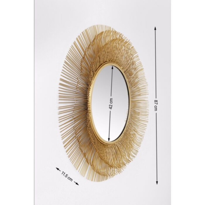 Mirror Sunburst Tre Gold Ø87cm