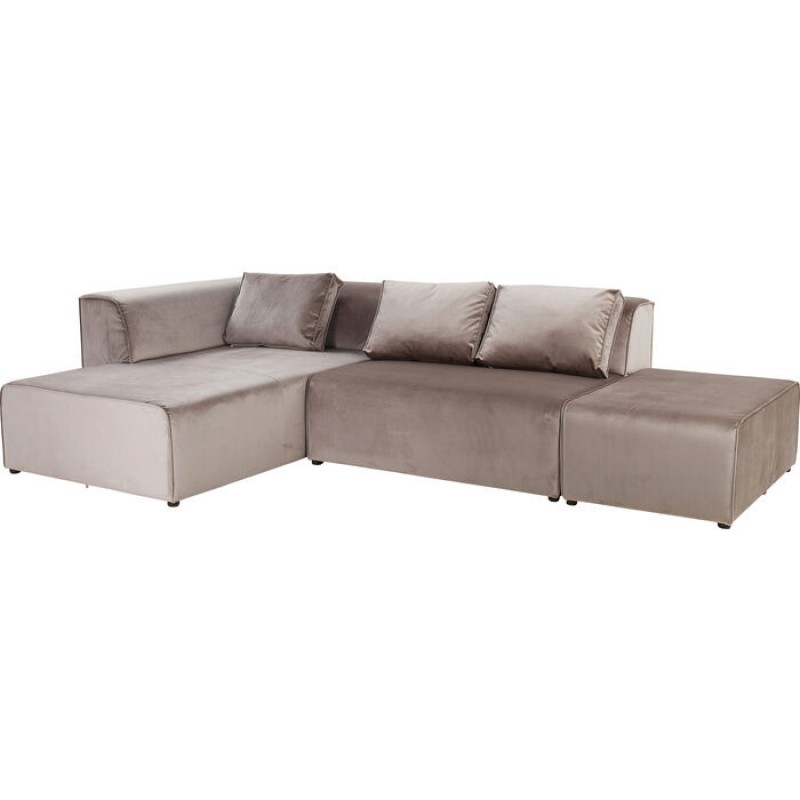 Sofa Infinity Velvet Taupe Left