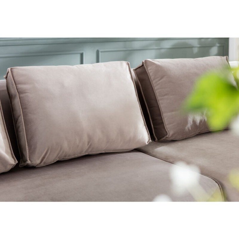 Sofa Infinity Velvet Taupe Left