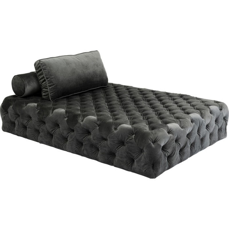 Lounger Bottone Velvet Grey