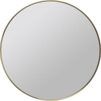 Mirror Curve Brass Ø80