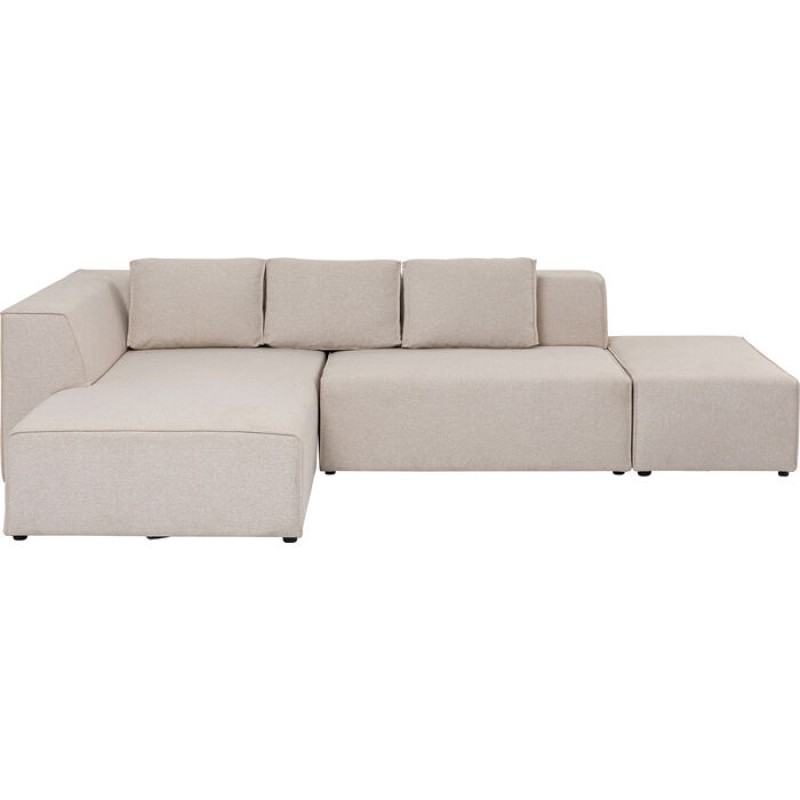 Corner Sofa Infinity Ottomane Cream Left