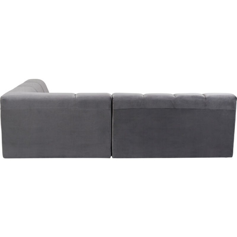 Corner Sofa Belami Velvet Grey Right