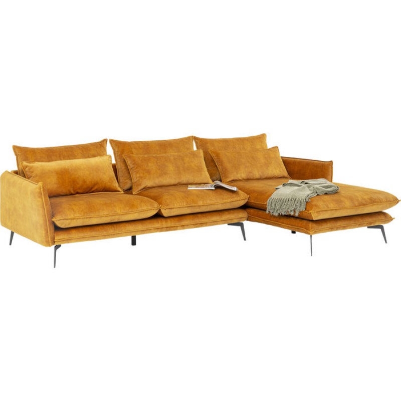 Corner Sofa Ferrara Right Curry 296cm