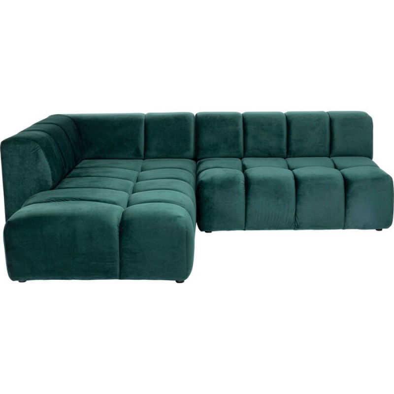 Corner Sofa Belami Velvet Dark Green Left 265cm