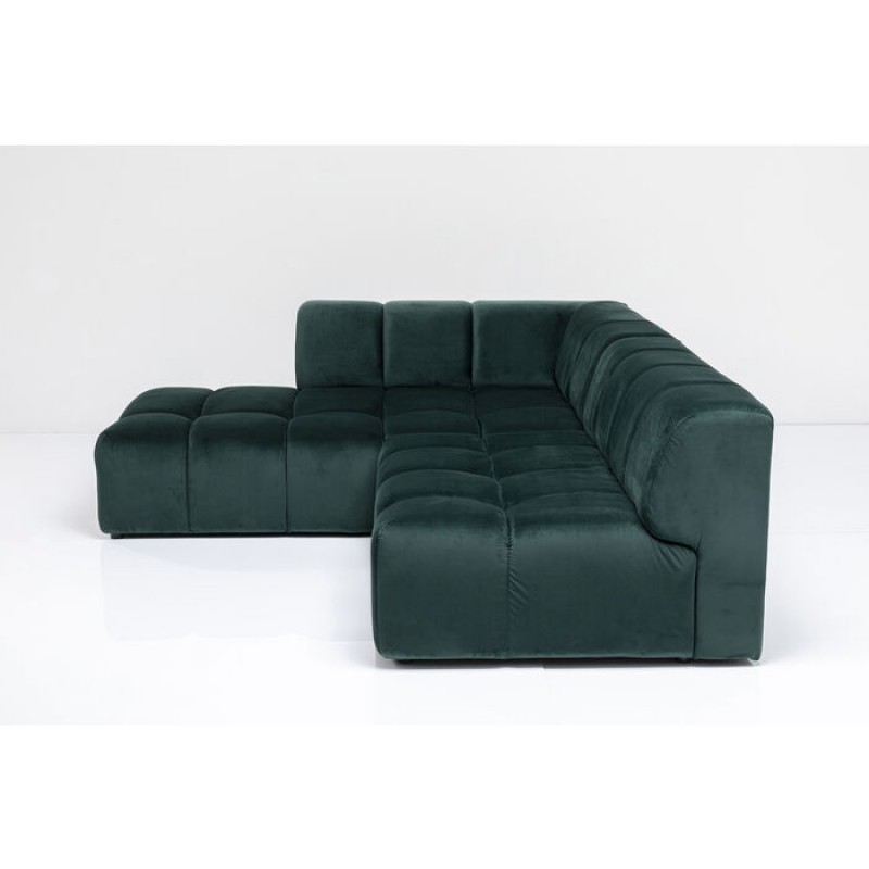 Corner Sofa Belami Velvet Dark Green Left 265cm