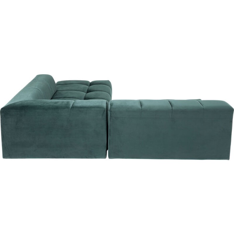 Corner Sofa Belami Velvet Dark Green Right 265cm