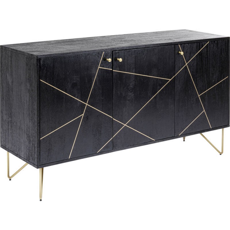 Sideboard Gold Vein 3 doors 145x82cm