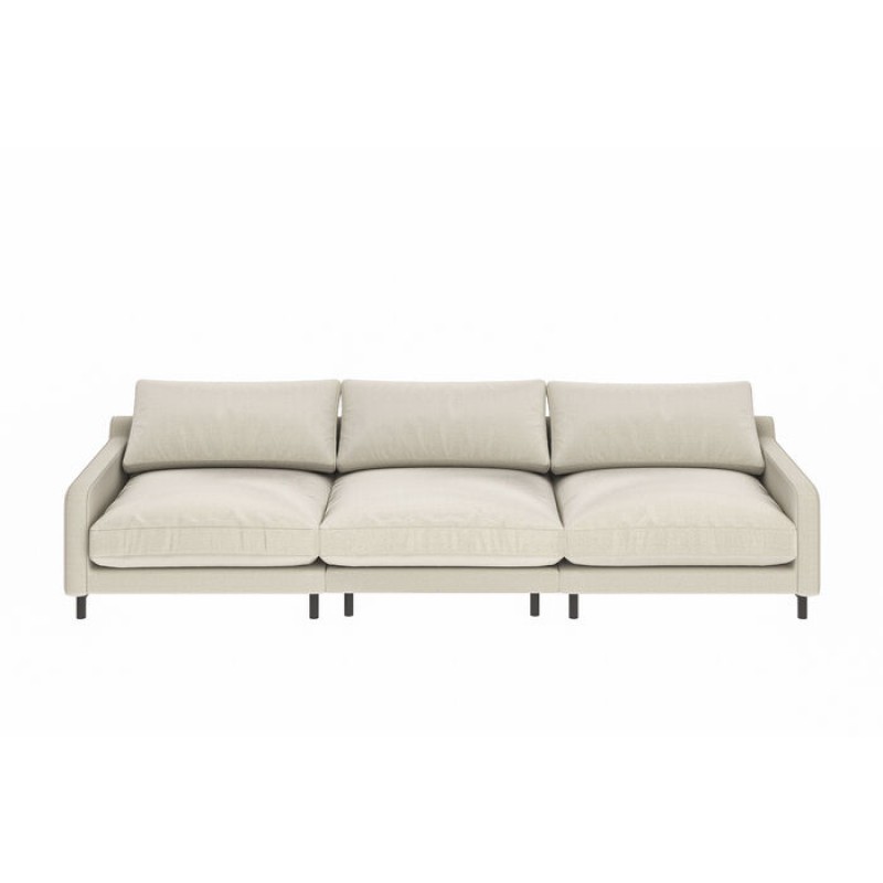 Sofa Discovery 3-Seater Cream 322cm