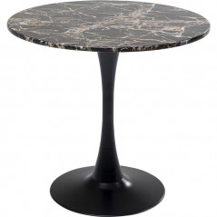 Table Schickeria Marbleprint Black Ø80cm