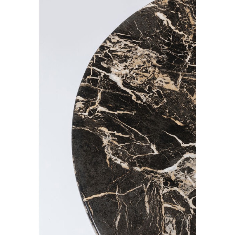 Table Schickeria Marbleprint Black Ø80cm