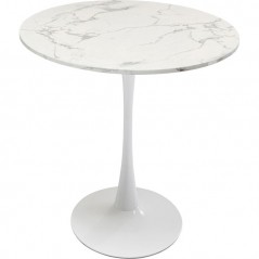 Table Schickeria Marbleprint White Ø80cm