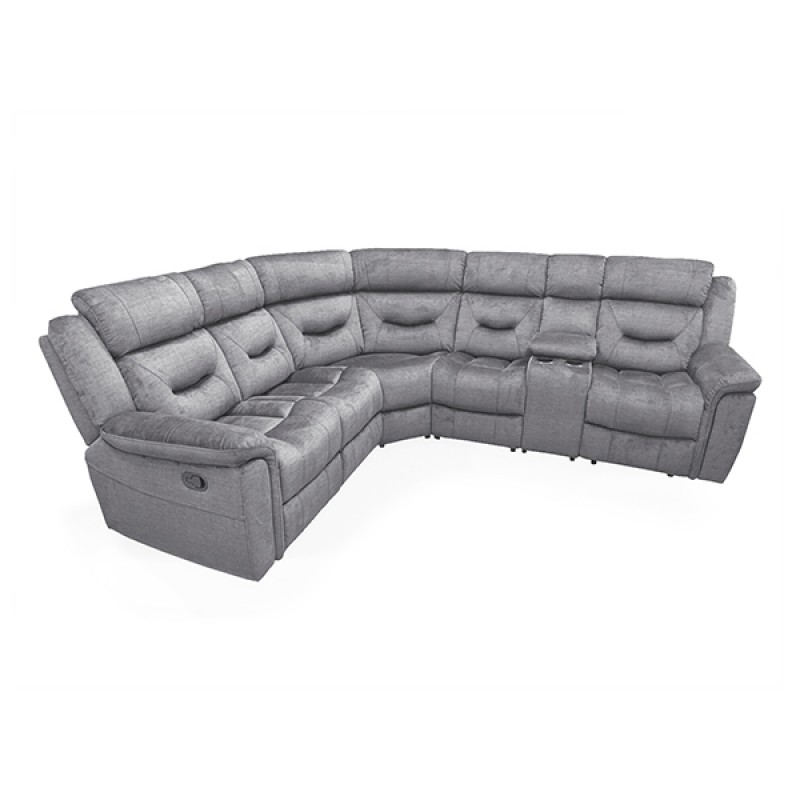 VL Dudley Corner Group Recliner - Grey (4 Pcs) (Nett)