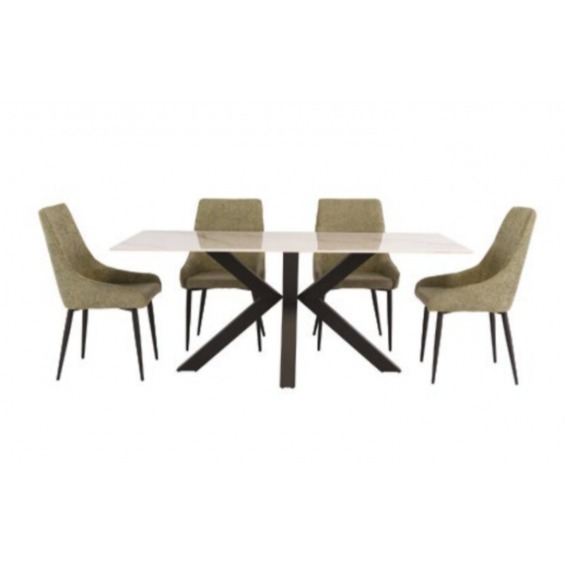 WOF Cora Krass gold 1.8M Dining Table