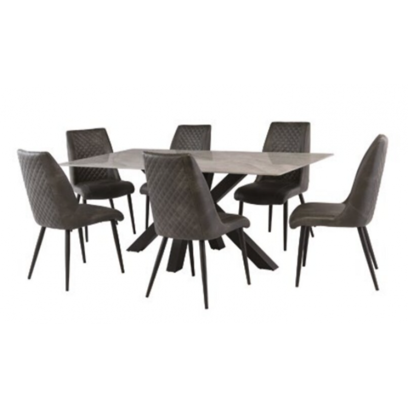 WOF Cora Rebecca Grey 1.8M Dining Table