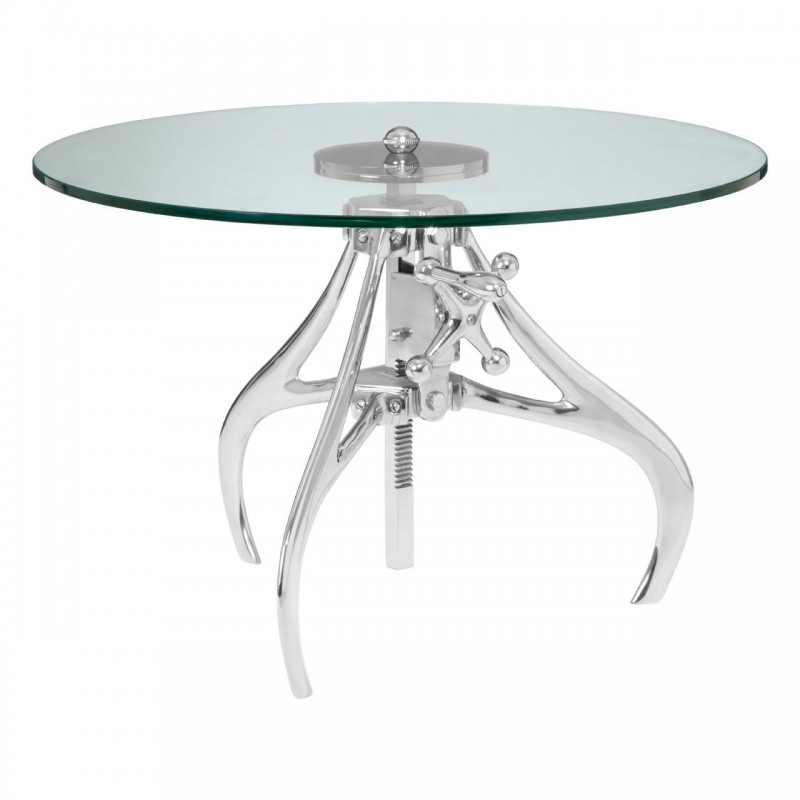 Display model PHW Maxi Crank Mechanism Metal/Glass Table