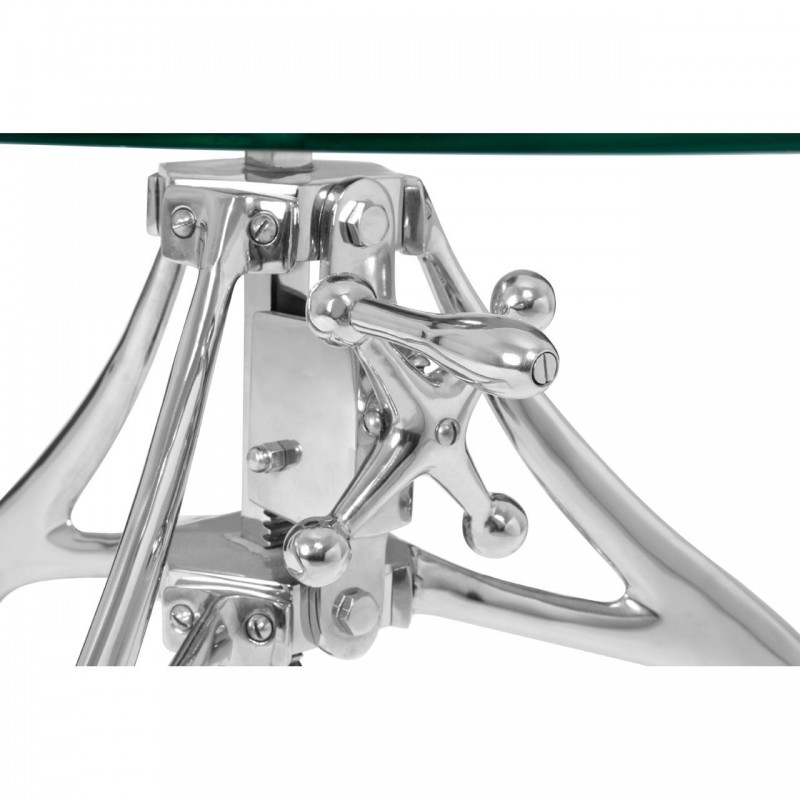 Display model PHW Maxi Crank Mechanism Metal/Glass Table