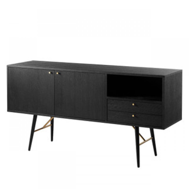 Barcelona Sideboard 1550 - Black and Copper