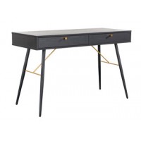 Barcelona Console Desk 1200 - Black and Copper