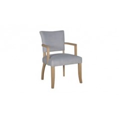 VL Duke Arm Chair Velvet - Light Grey