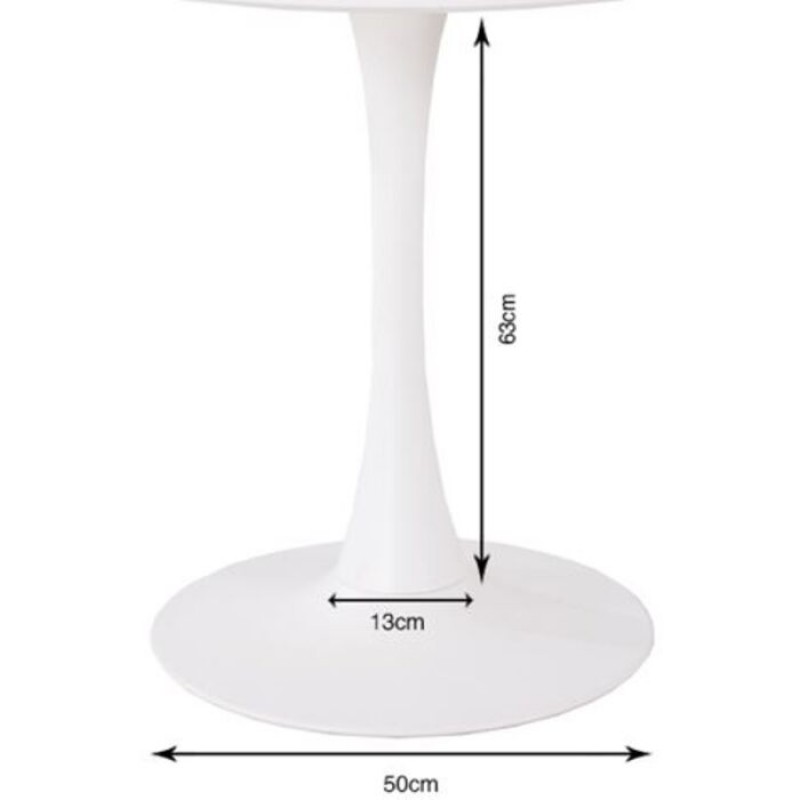 Table Base Schickeria White Ø80cm