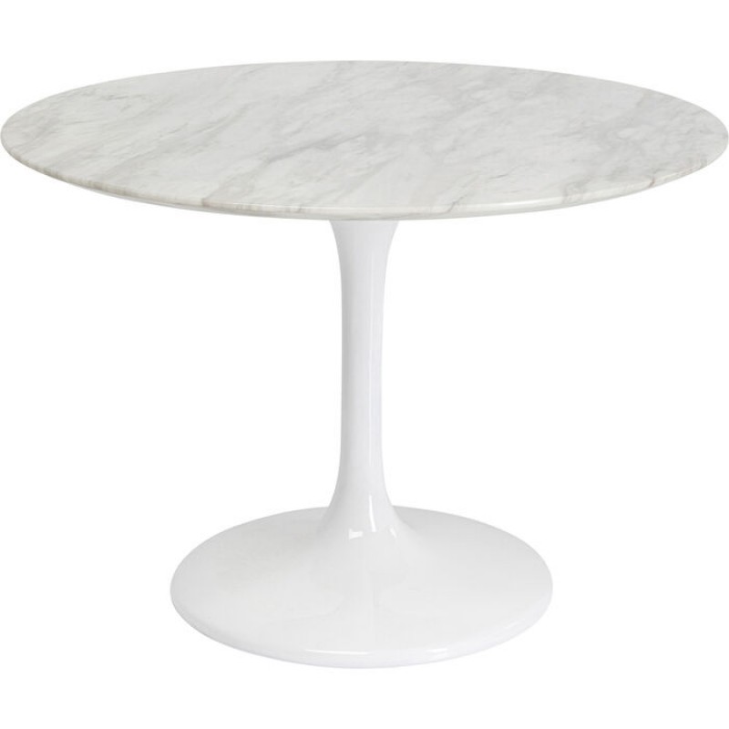 Table Solo Marble White Ø110cm