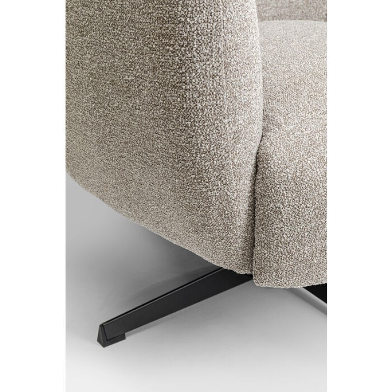 Swivel Armchair Peony Grey