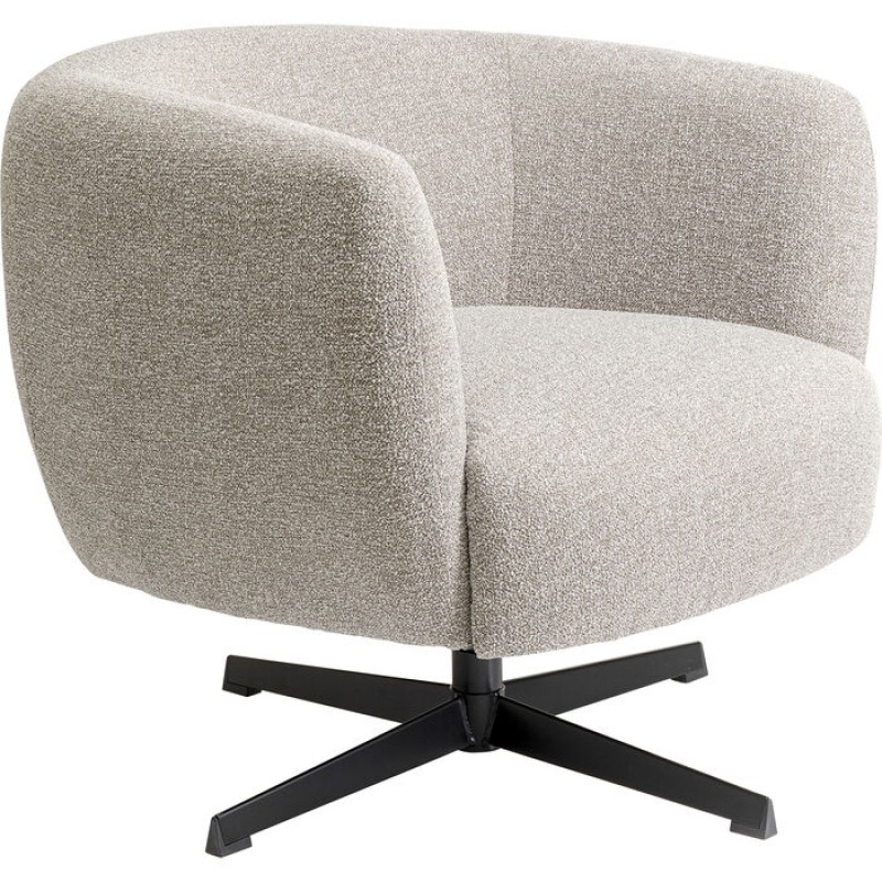 Swivel Armchair Peony Grey