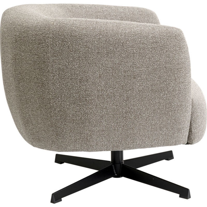 Swivel Armchair Peony Grey