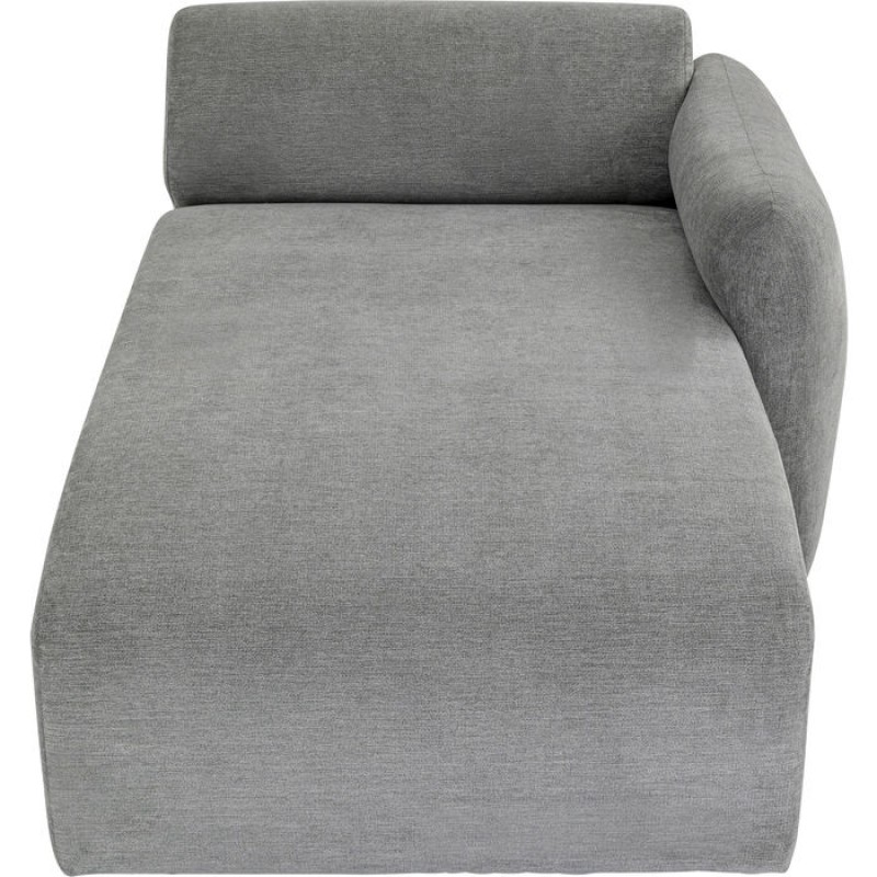 Lucca Ottomane Elements Grey Right 90cm