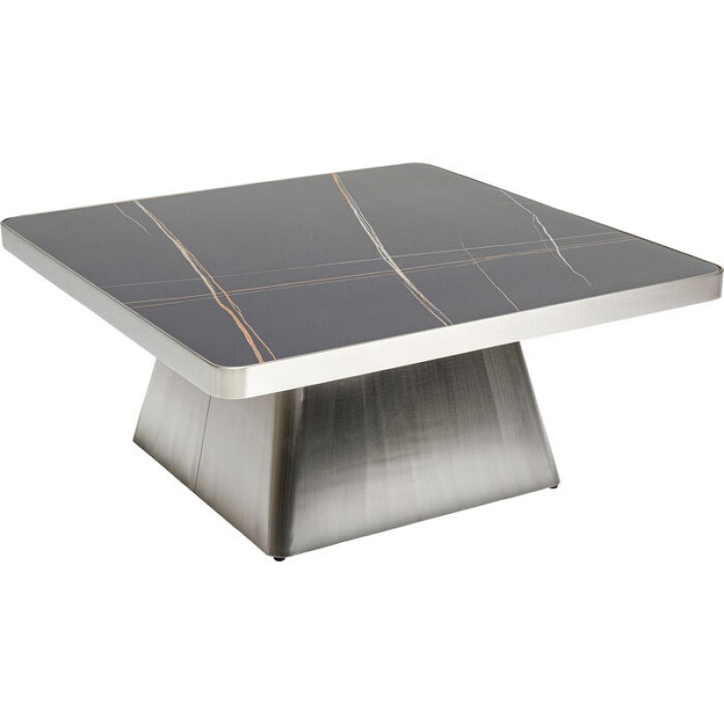 Coffee Table Miler Silver 80x80cm