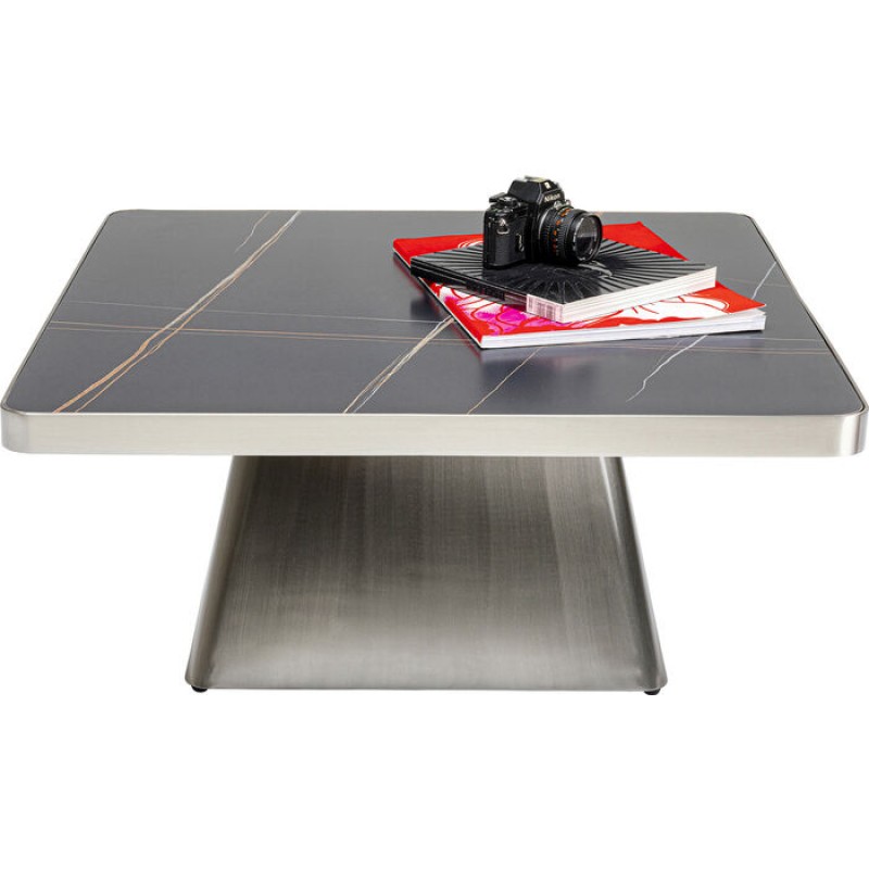 Coffee Table Miler Silver 80x80cm