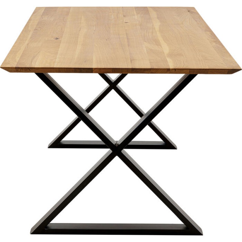 Table Symphony Oak Cross Black 180x90cm