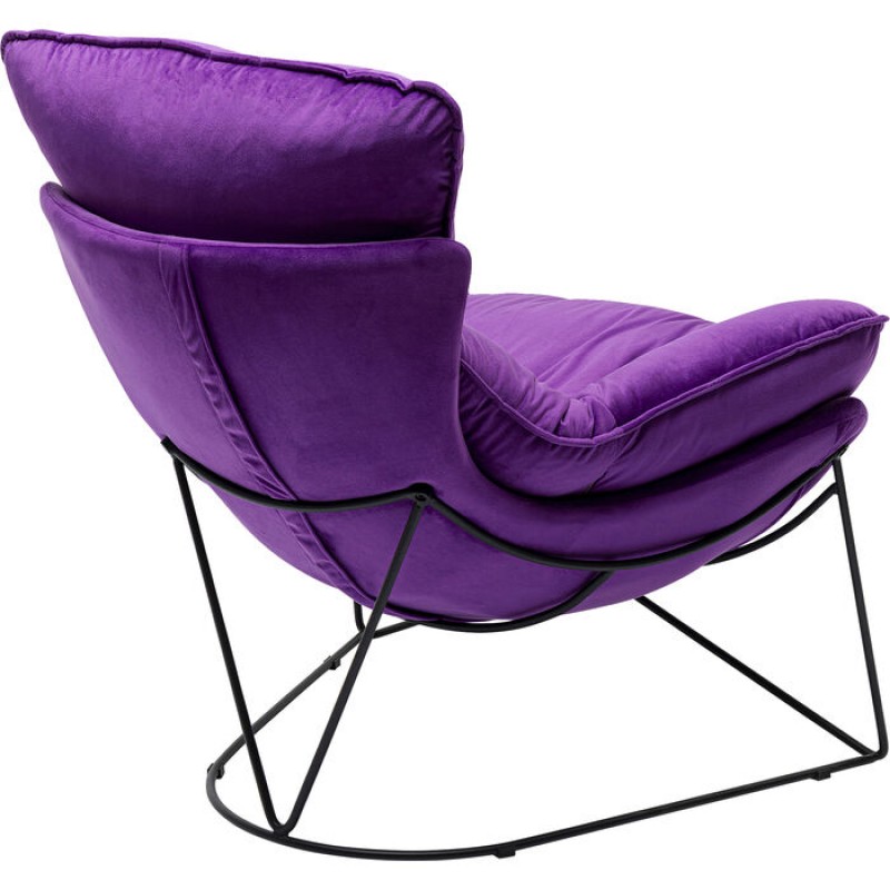 Armchair with Stool Snuggle Purple (2/part)