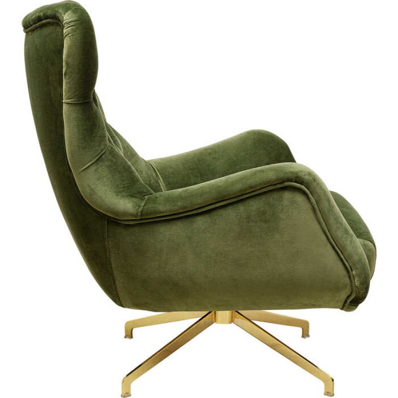 Swivel Armchair Bellissima Velvet Green