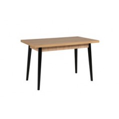 VL Lotti Dining Table - Rectangle 1200 Oak Top Black Leg