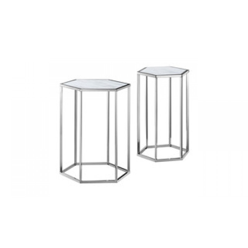 VL Monica Nesting Tables - Silver