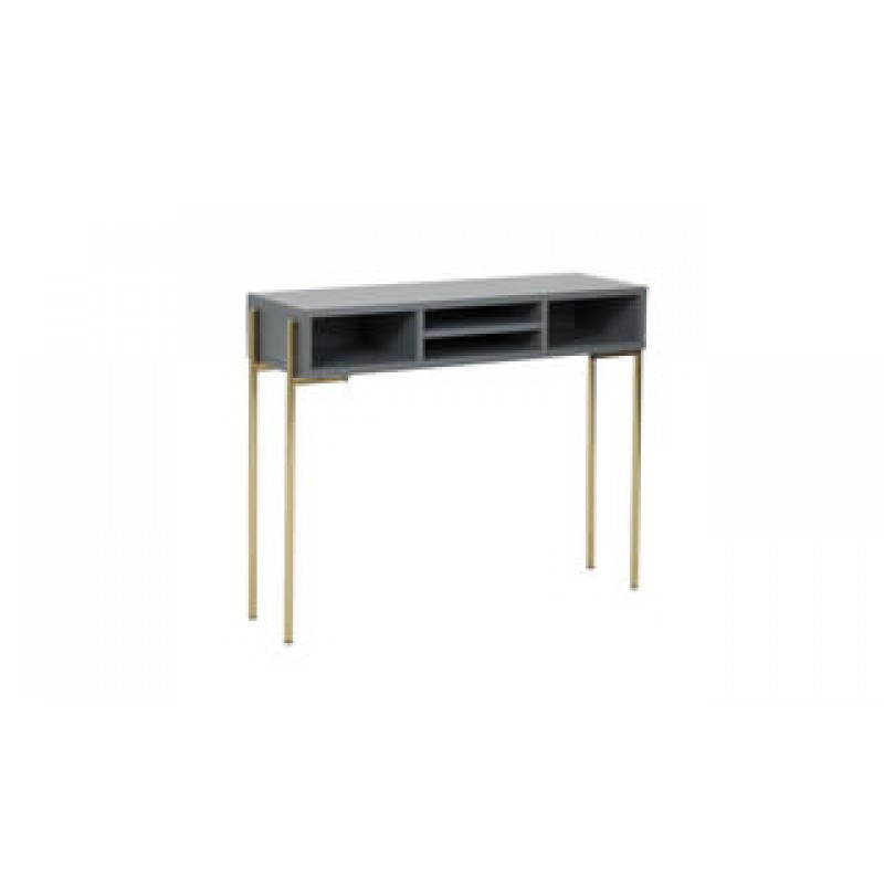 VL Madrid Console Table 900 - Grey and Gold