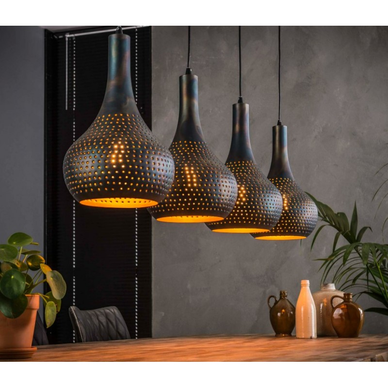 ZI Hanging lamp 4L punch cone
