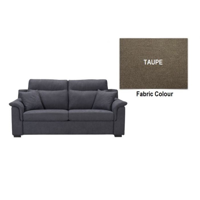 AM Calvello 3Seater SofaBed Taupe