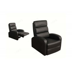 AM Livorno Reclining Chair Black