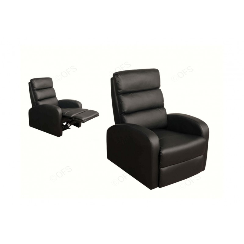 AM Livorno Reclining Chair Black