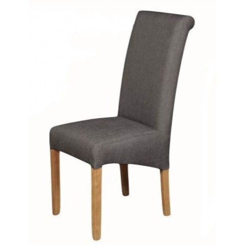 AM Sophie Oak Chair Grey KD