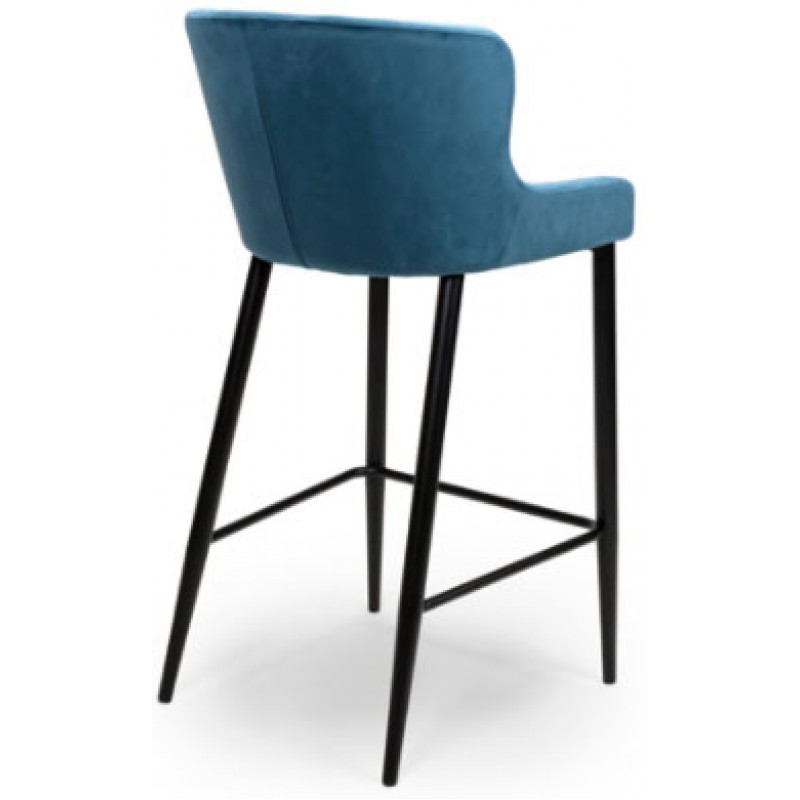 FP Malmo Blue Retro Bar Stool