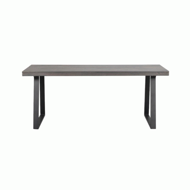 RO Brooklyn Extending Dining Table U 170x95 Dark Brown/Black