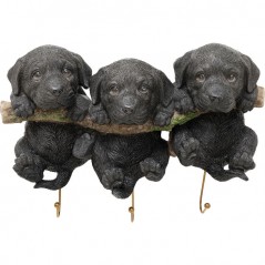 Wall Hooks Three Mini Dogs